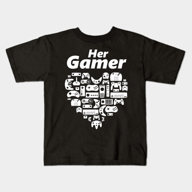 GamerLoveHer Kids T-Shirt by HillStoneCreations